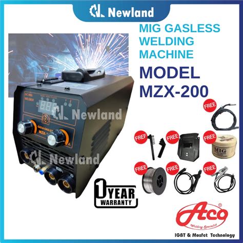 Aco MZX 200 3in1 MIG Gas Or Gas Less MIG Welding Machine MMA Inverter