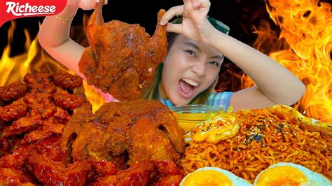 Mukbang Ayam 1 Ekor Chicken Wings Lvl 300 Samyang Super Pedas🔥🔥🔥 Youtube