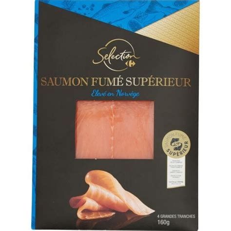 Saumon Fum Norv Ge Carrefour Selection Le Paquet De Tranches