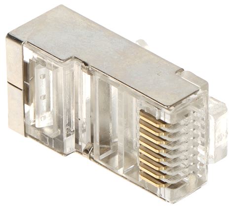 CONECTOR MODULAR BLINDADO RJ45T EKRAN P100 TIPO EZ Conectores Delta