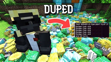 Duping Thousands Of Coins On A Pay To Win Minecraft Server Youtube