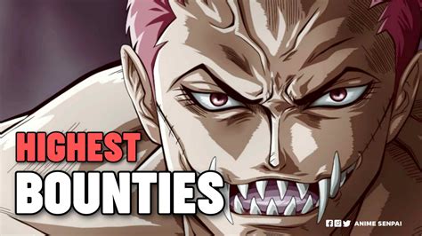 Top 20 Highest Bounties In One Piece Post Wano Arc