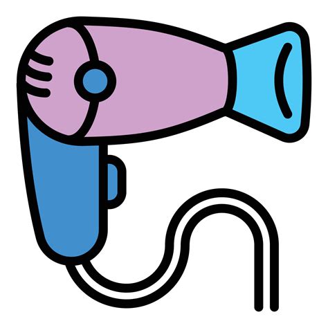 Modern Hair Dryer Icon Outline Style 14221863 Vector Art At Vecteezy