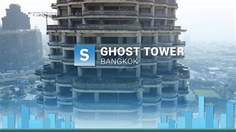 Bangkok High Rise Ghost Tower Aka Sathorn Unique Tower Aerial 4k Drone Viewสาทร ยูนีค ทาว