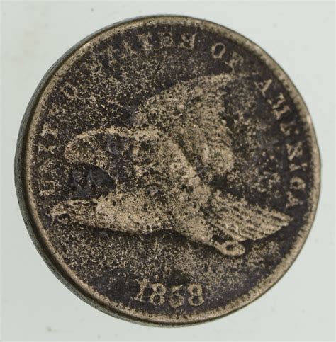 1858 Flying Eagle Cent Very Tough Issued For Only 3 Years