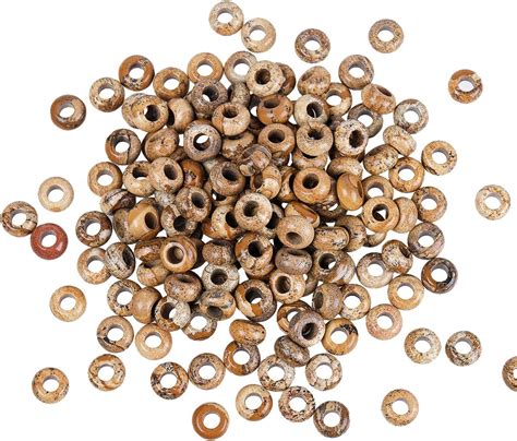 Amazon Mookaitedecor Pcs Picture Jasper Large Hole Beads Stone