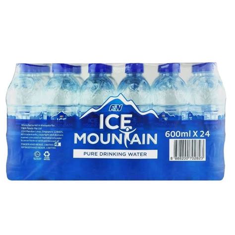 F N Ice Mountain Drinking Water 600ml X 24 Bottles SG Stock Shopee