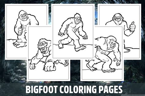 19 Bigfoot Coloring Page Sinnittahuo