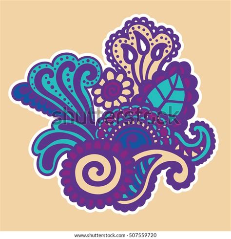 Mehndi Design Floral Abstract Pattern Vector Stock Vector Royalty Free