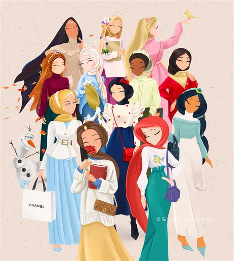 Collection Muslim Disney Princess Behance