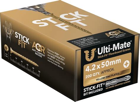 Ulti Mate Fb Stick Fit Floorboard Screws X Mm Box Of