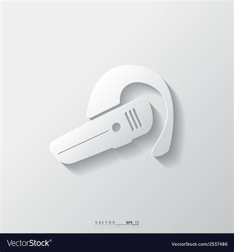 Bluetooth headset icon wireless connection Vector Image