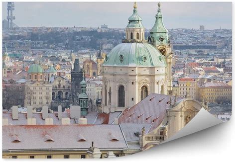 Fototapety Pl Panorama Miasta Praga Zima Okleina Na Ścianę 250x250cm