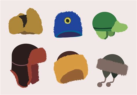 Stylish Fur Hats 99349 Vector Art At Vecteezy