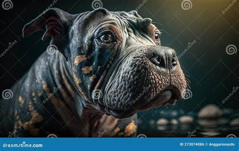 Bulldog portrait stock illustration. Illustration of themes - 273074086