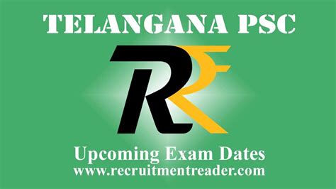 TSPSC Exam Dates 2023 For Upcoming Exams RECRUITMENT READER