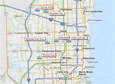 Broward County Street Map Cities And Towns Map