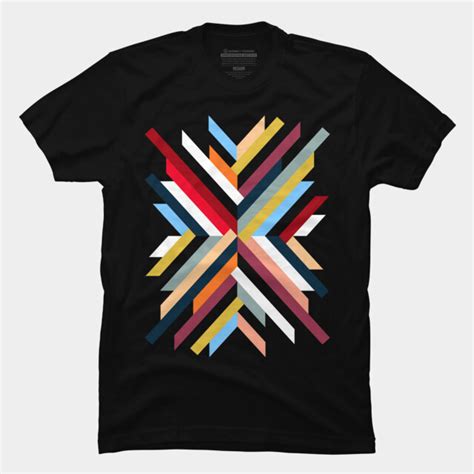 Abstract Geometric T Shirt By Sookkol Design By Humans