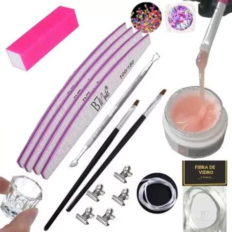 Kit Unha Fibra De Vidro Gel Xed Lixa Opi Manicure Iniciante Mercadolivre