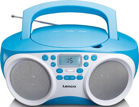 Radioodtwarzacz Boombox Radio Lenco Scd Bu Cd Fm Usb Mp Baterie