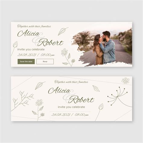 Premium Vector | Wedding banner design template