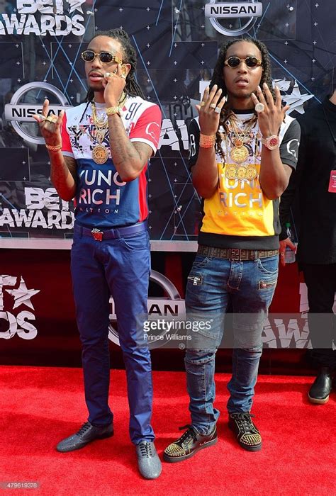 Takeoff And Quavo Of The Group Migos Attend The Bet Awards On June