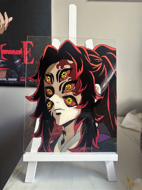 Kokushibo Demon Slayer Anime Glass Painting Etsy