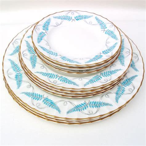 Vintage China Plates Royal Worcester China Dinnerware Set