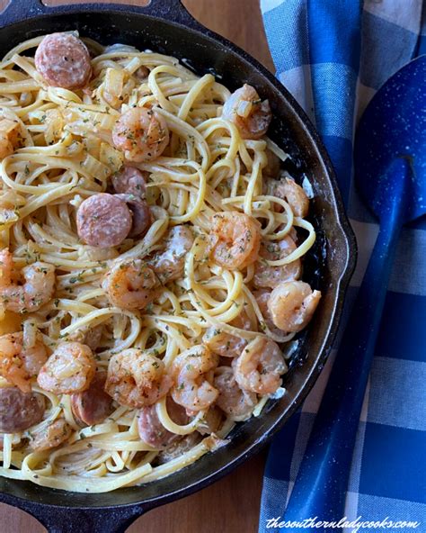 Cajun Pasta Skillet The Southern Lady Cooks Dine Ca