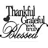 Amazon Thankful Grateful Blessed Wall Decor Black Metal Wall Art