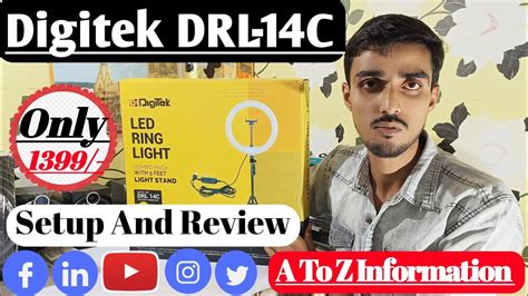 Digitek DRL 14C Ring Light Unboxing Best Ring Light For Youtube