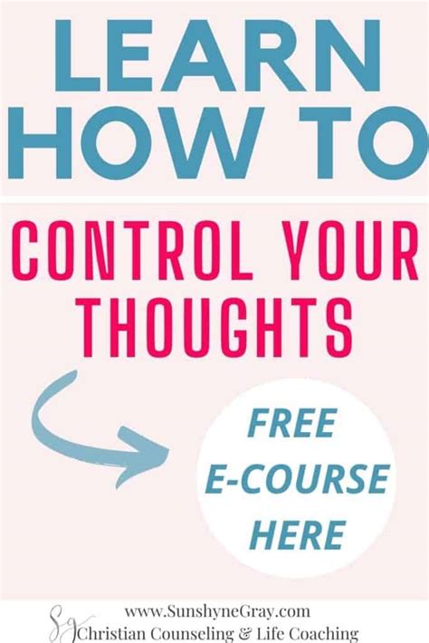 Bible Verses About Controlling Your Thoughts Christian Counseling