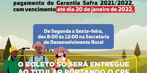 Ouro Velho boletos do Garantia Safra já estão disponíveis da