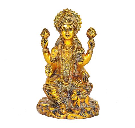 Buy Dattatreya Brass Goddess Lakshmi Murti Statue Idol Height Inches