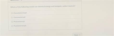 Solved Which of the following would use chemical energy and | Chegg.com