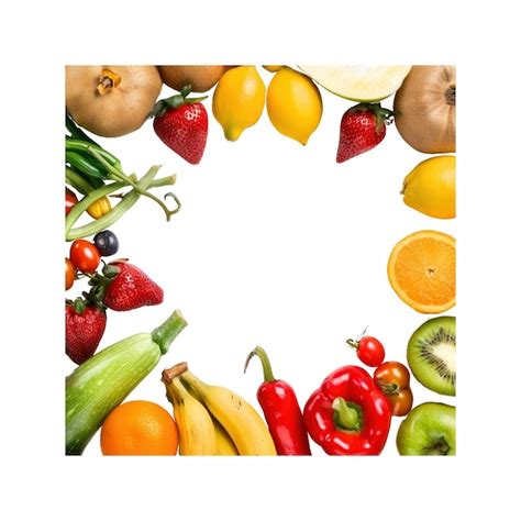 Fruits Vegetables Frame Psd High Quality Free Psd Templates For Download