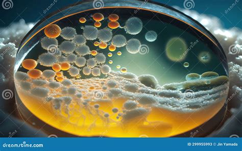 3d Illustration Of Bacterial Colonies In A Petri Dish Bacteria Colony