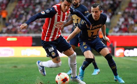 Chivas vs Pumas UNAM Día Fecha y Horario del par Chivas vs Pumas