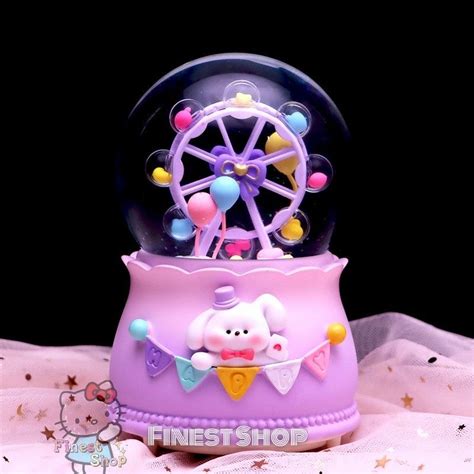 Jual Snowball Kotak Musik Unicorn JUMBO Bola Salju Kaca Dream Music Box