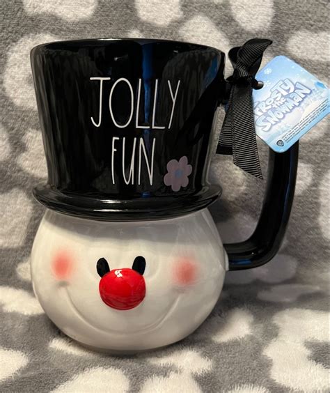 FROSTY THE SNOWMAN RAE DUNN JOLLY FUN MUG Frosty The Snowmen Snowman