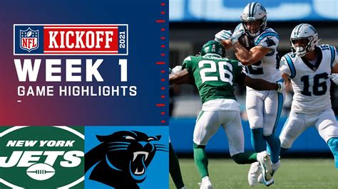 Jets Vs Panthers Week 1 Highlights Nfl 2021 Youtube