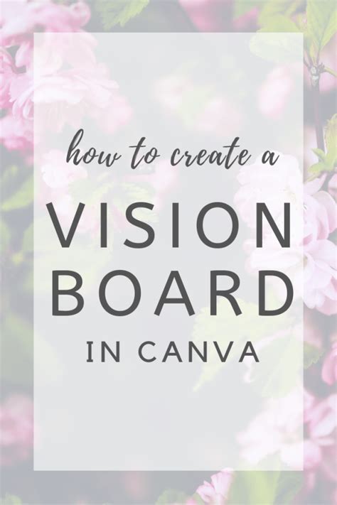 How To Create A Digital Vision Board With Canva Arrow X Moon