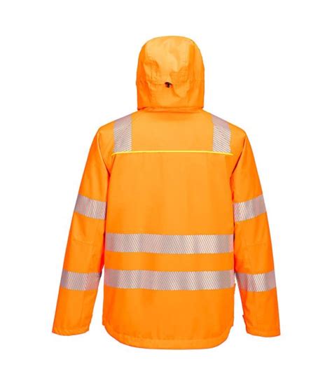 DX4 Veste de pluie haute visibilité Orange Portwest