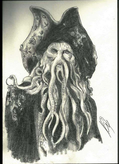 Davy Jones Pirates Of The Caribbean By Risu Draw On Deviantart Davy