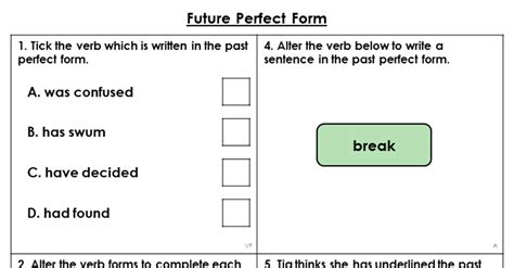 Year 5 Future Perfect Form Lesson Classroom Secrets Classroom Secrets