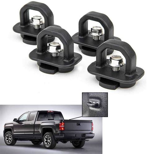 Tie Down Anchors 4Pcs Truck Bed Side Wall Anchor Fit For 07 20 Chevy