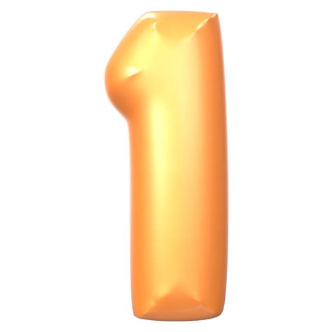 Gold Number 1 3d Render 39301059 Png