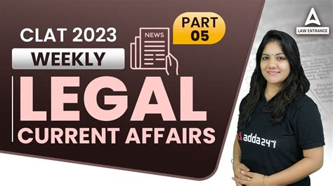 Clat Weekly Current Affairs Legal Current Affairs Today