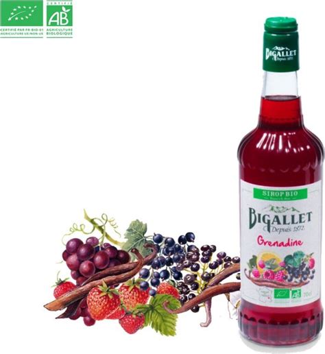 Bigallet Grenadine Biologische Sodastream Limonadesiroop 70 Cl Bol