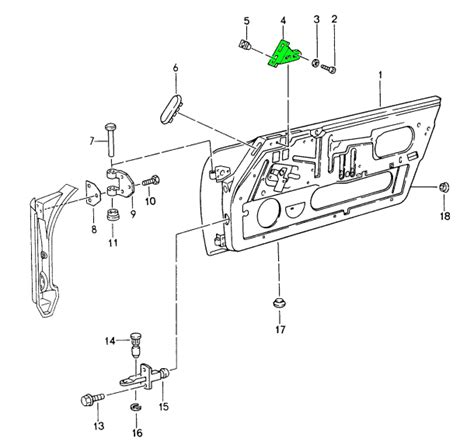 Porsche 911 964 993 Door Panel Trim Bracket 91155582100 91155582200 91155582100 Design 911